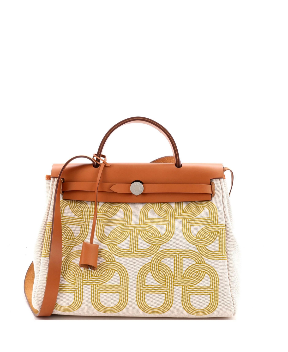 Pre-Owned Hermes 31 Herbag Zip Circuit 24 Vache Hunter and Leather - Natural
