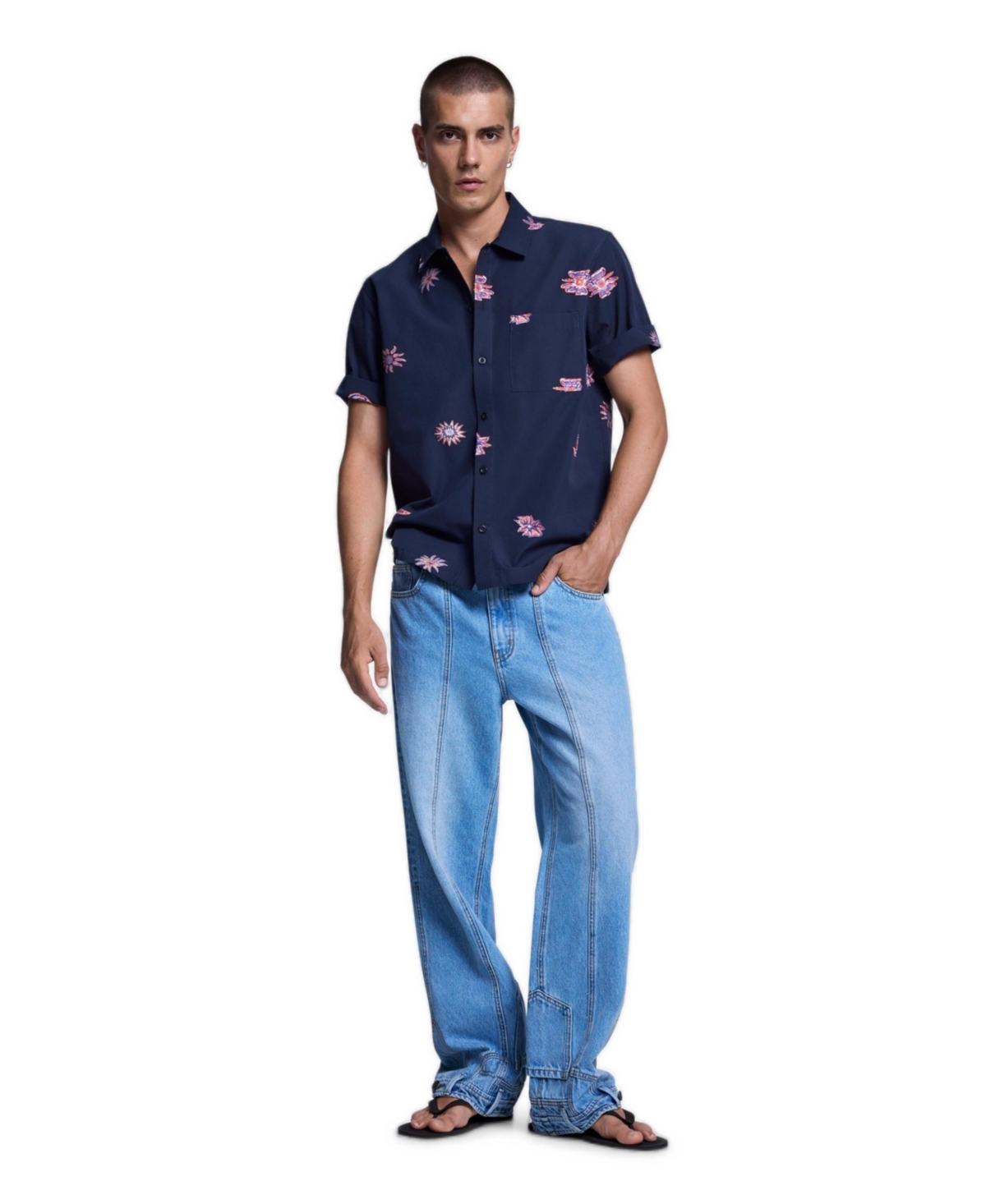 Desigual Men's Printed Jacquard Shirt