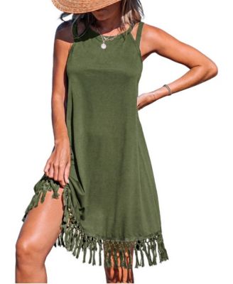Women's Boho Breeze Tassel Cover Up Dress