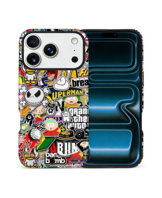 Phone Case Compatible with Apple iPhone 17 Pro, 2-Layer Durable, Stickers Bomb 2