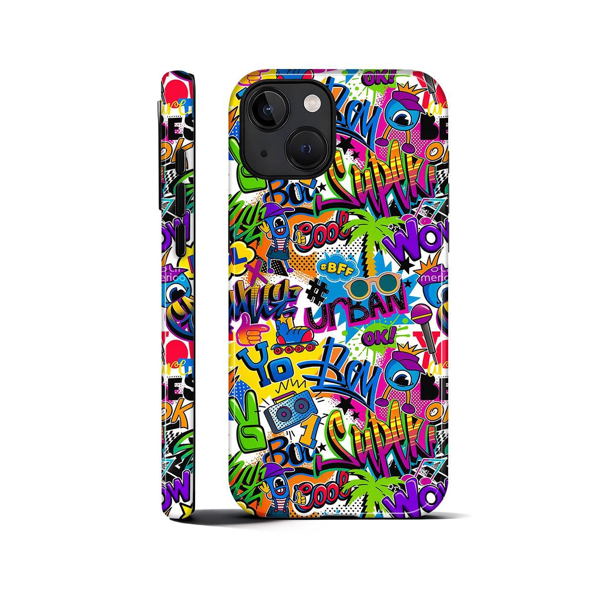 Lisen Phone Case Compatible with Apple iPhone, 2-Layer Durable, Cute Pop Riot - Cute pop riot for iphone 15 plus