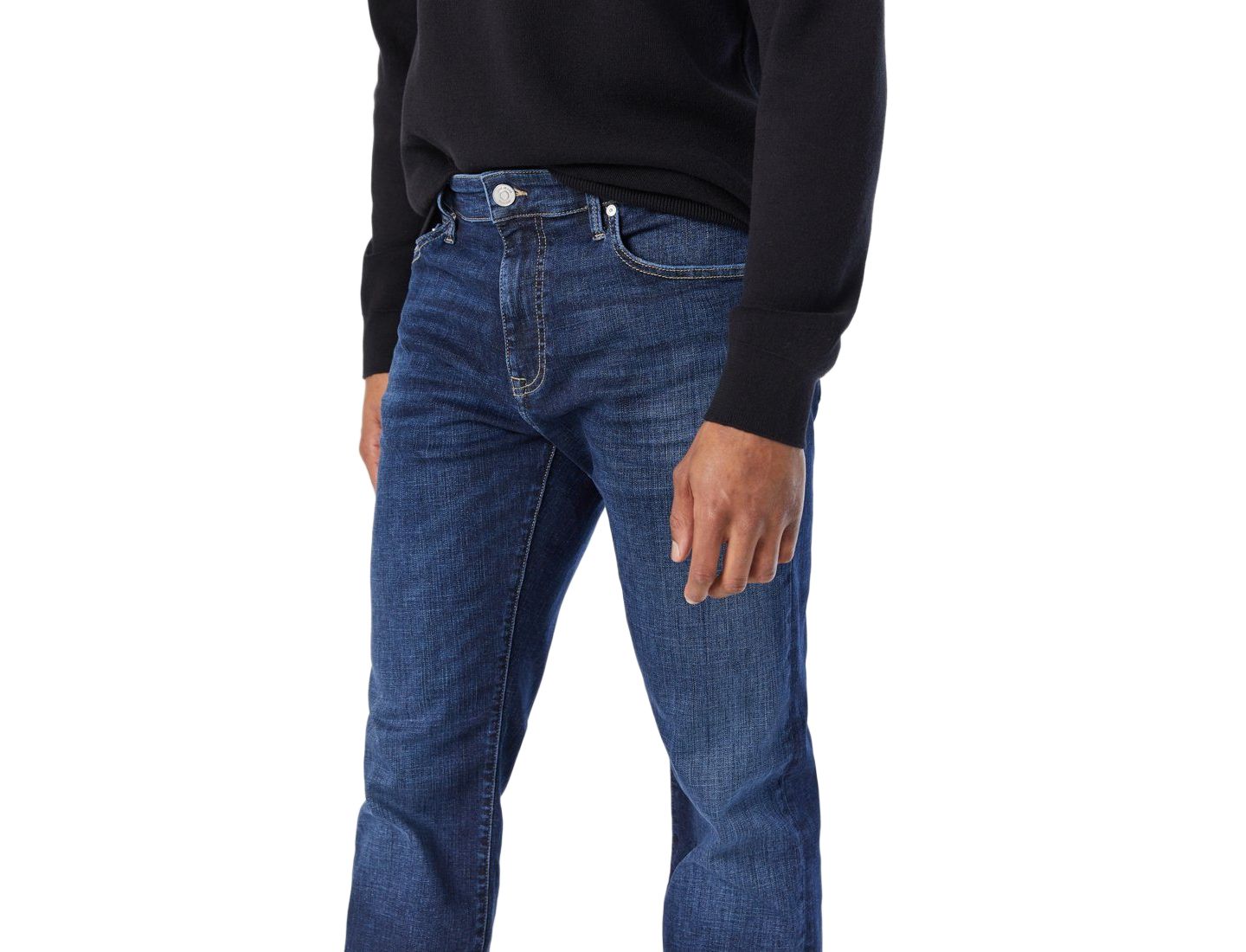Мужские джинсы Mavi Jeans Marcus Dark-Rinse Slim Straight-Leg, цвет: Deep Organic Move — фото 6
