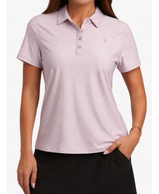 Women's Weekender Space-Dye Relaxed Fit Short-Sleeve Polo Shirt