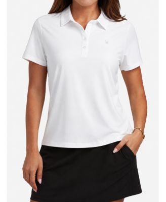 Women's Weekender Space-Dye Relaxed Fit Short-Sleeve Polo Shirt