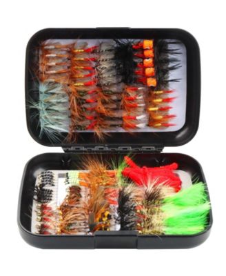 125 Piece Fly Fishing Flies Kit Trout Bass Freshwater Lures Assortment