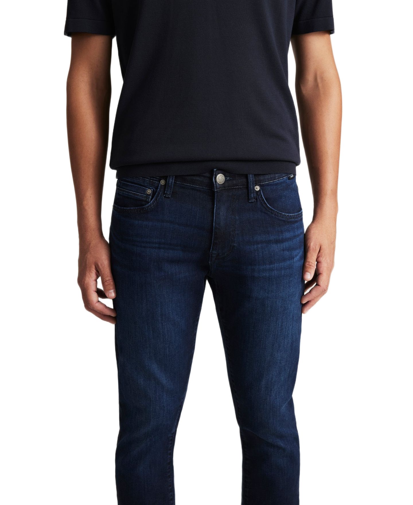 Мужские джинсы Mavi Jeans Jake Regular Rise Skinny, цвет: Deep Brushed Williamsburg — фото 5