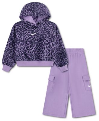 Toddler Girls' 2T-5T Surranimal Animal-Print Cargo Hoodie and Cargo Pants, 2-Piece Set