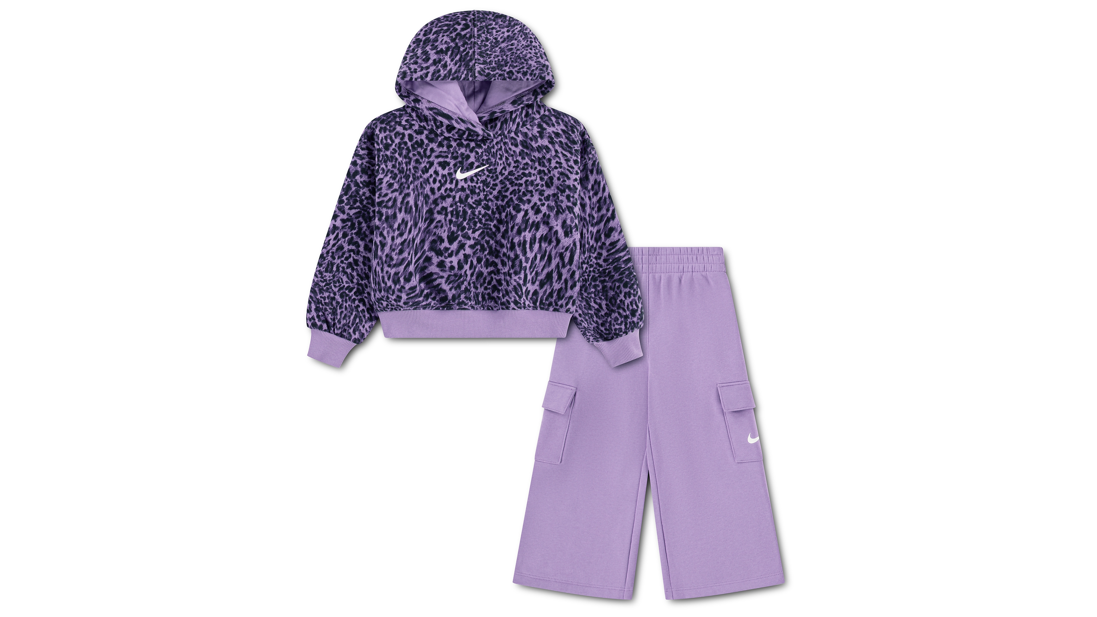 Nike Toddler Girls' 2T-5T Surranimal Animal-Print Cargo Hoodie and Pants, 2-Piece Set