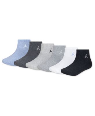 Boys' and Girls' Everyday Essentials Cushioned Ribbed Ankle Socks, 6-Pack