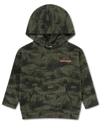 Toddler Boys' 2T-5T Forest Printed Fleece Kangaroo Pocket Hoodie