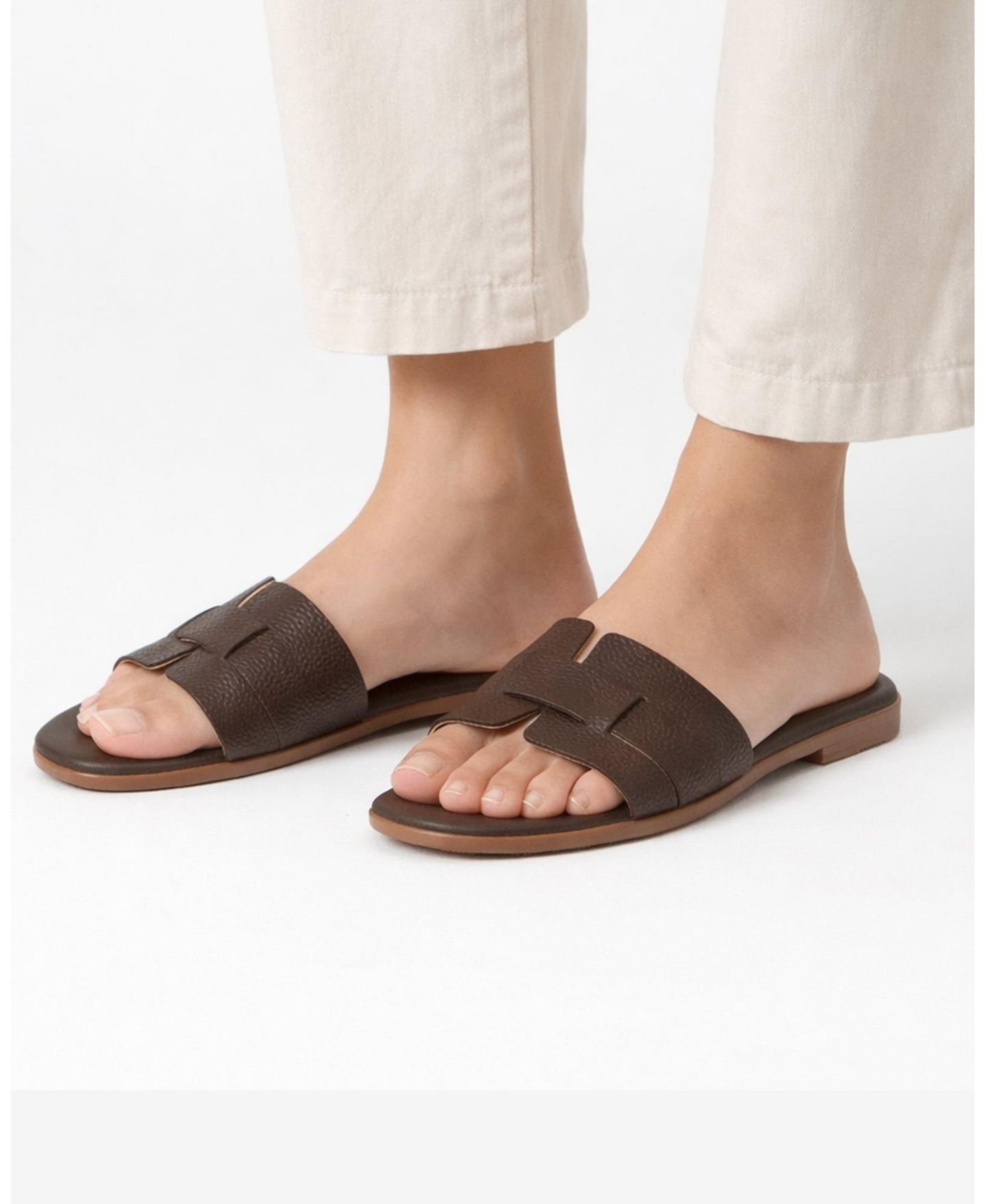 Женские сандалии Menina Step Lucila Flat Sandal, цвет: Шоколадный — фото 4