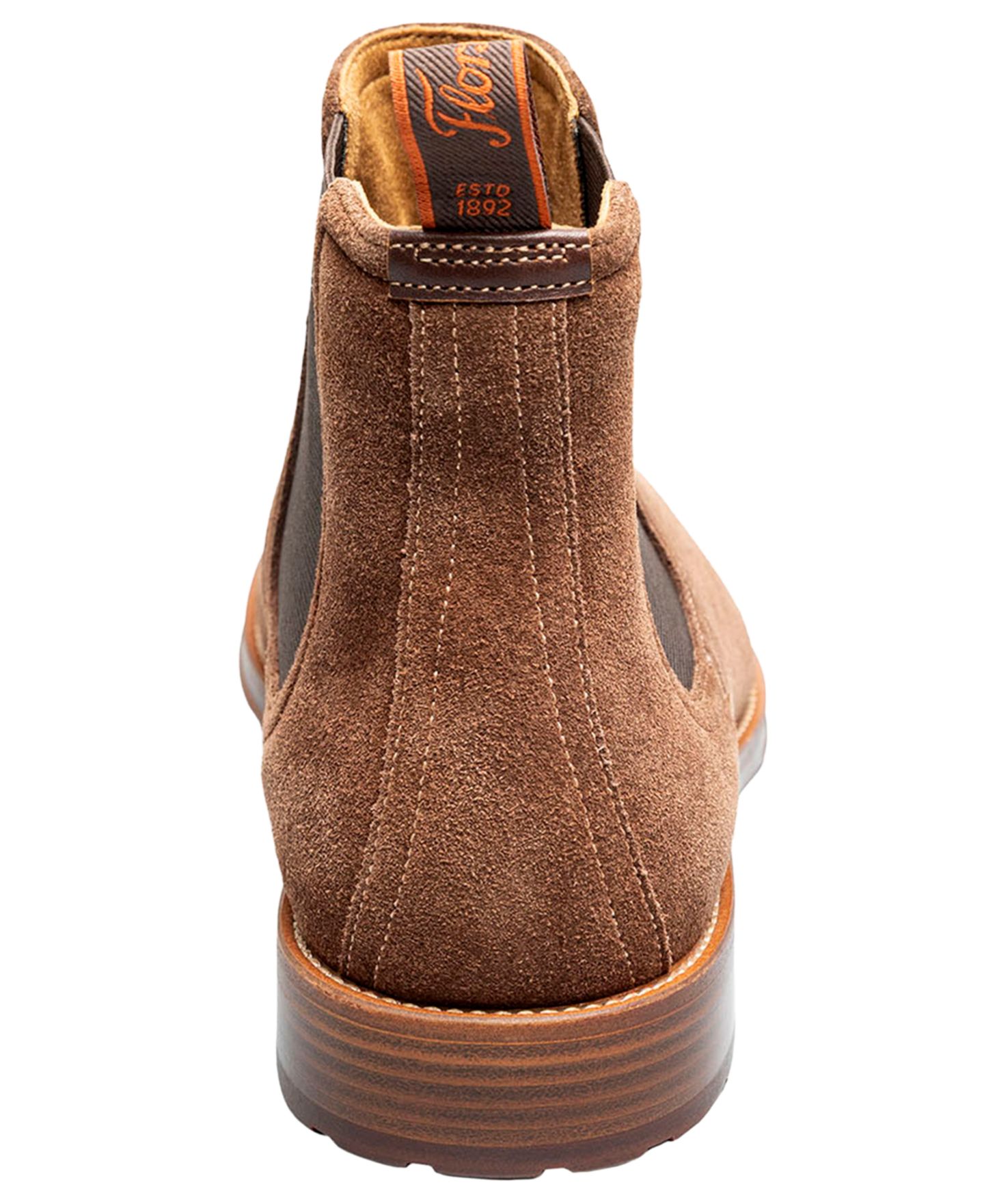 Мужские ботинки Florsheim Rucci Suede Round-Toe Lugged-Sole Chelsea, цвет: Коричневый замшевый — фото 3