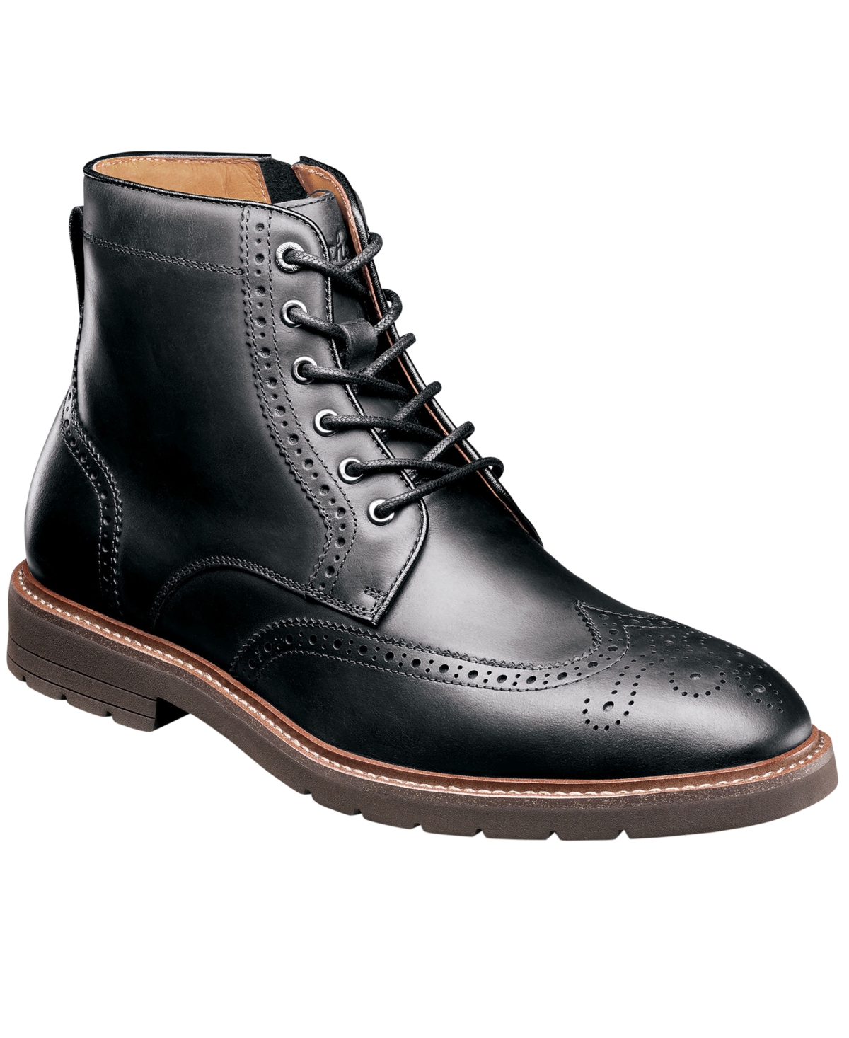 Florsheim Men's Redford Wingtip Leather Side-Zip Boots