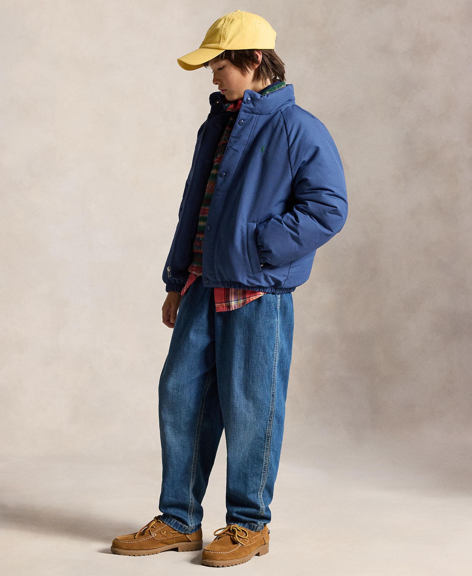Boys' 8-20 Down Mock Neck Jacket
