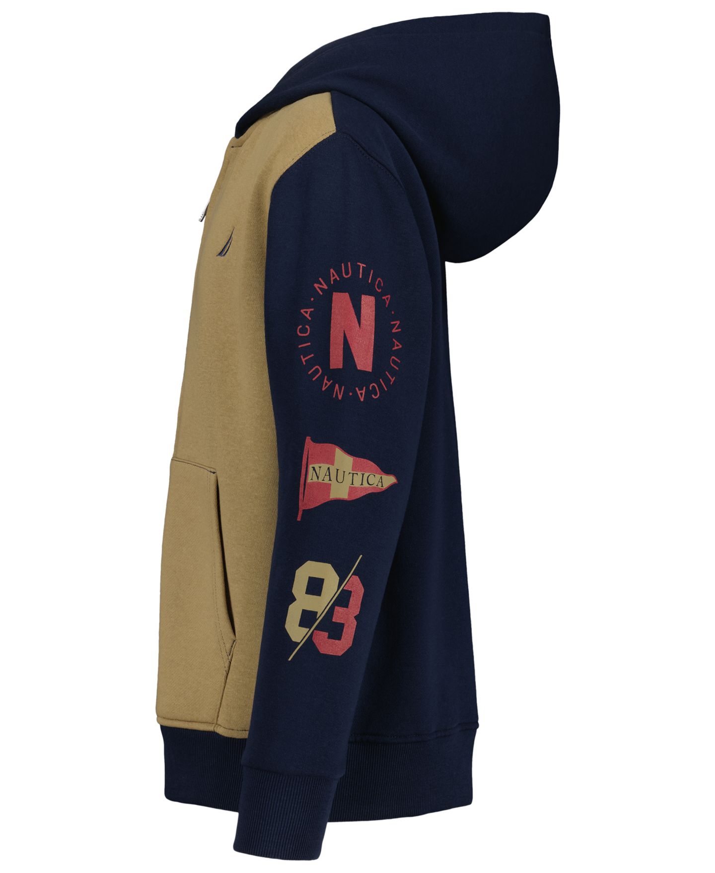 Худи Nautica Colorblocked Zip Fleece для мальчиков, цвет: Тёмно-синий — фото 3
