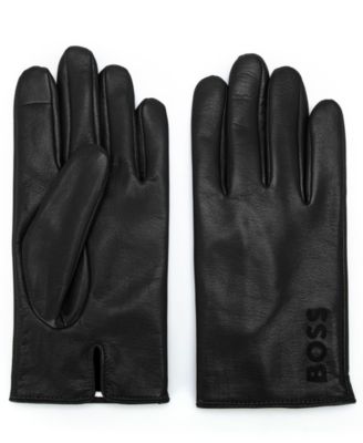 Boss Touch-Tech Flannel-Lined Lamb Leather Gloves