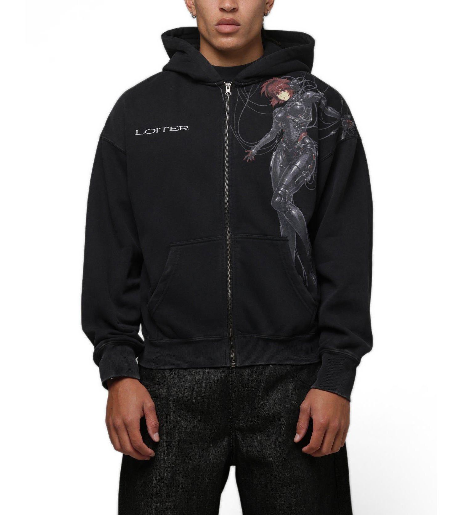 Men's Spectre Graphic Relaxed-Fit Full-Zip Hoodie