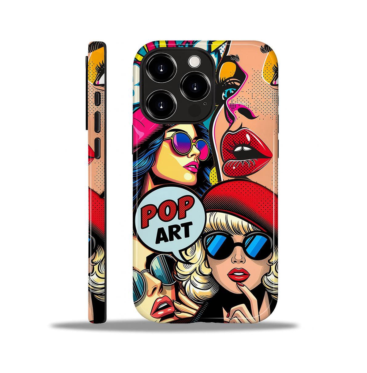 Lisen Phone Case Compatible with Apple iPhone, 2-Layer Durable, Pop Art Icons - Pop art icons for iphone 16 pro max