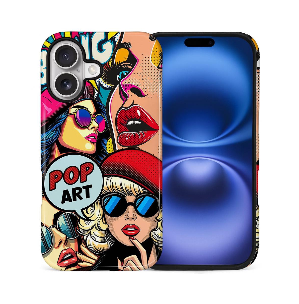 Lisen Phone Case Compatible with Apple iPhone, 2-Layer Durable, Pop Art Icons - Pop art icons for iphone 16 plus