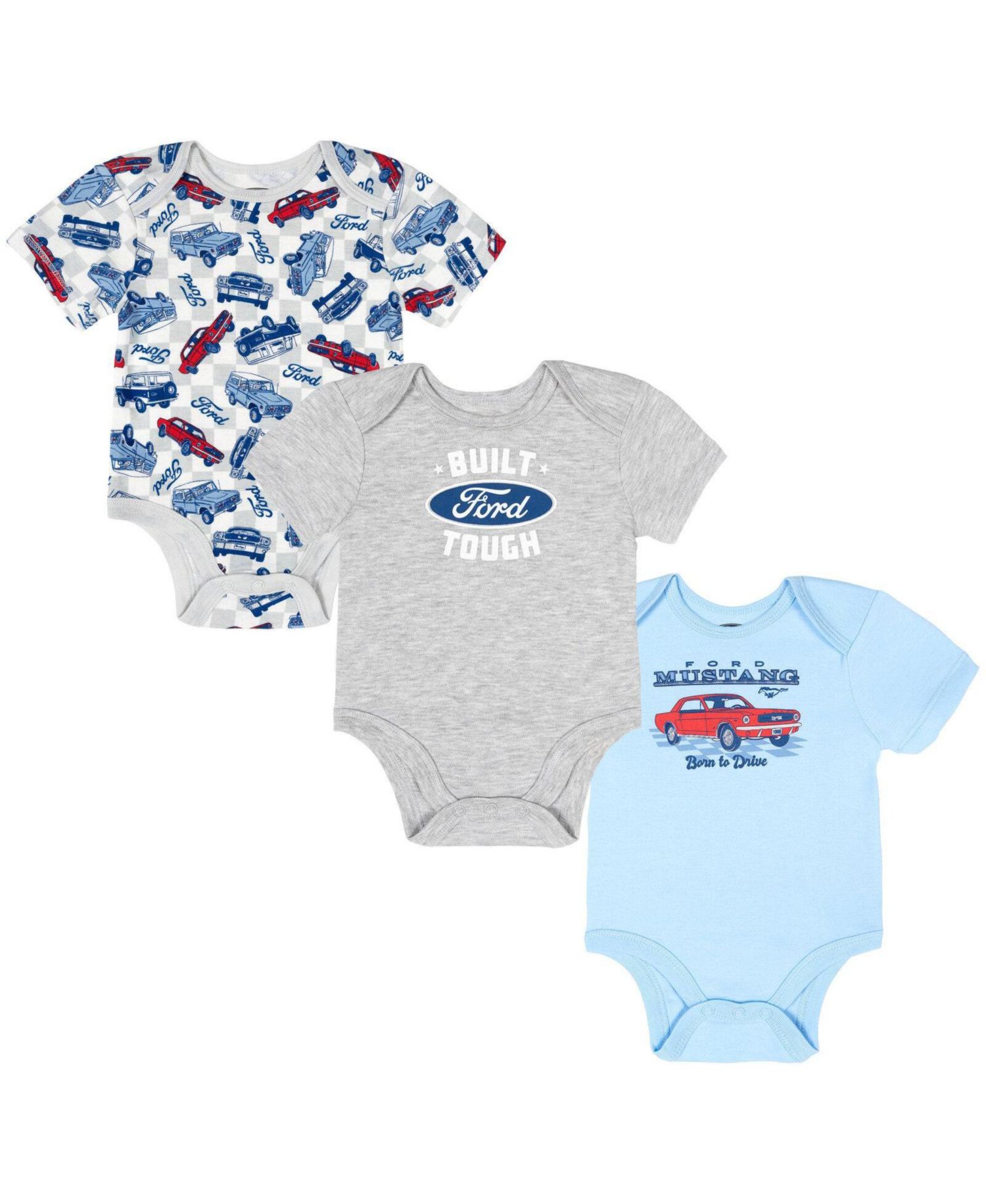 Baby Boys' 3-Pack Short Sleeve Bodysuits