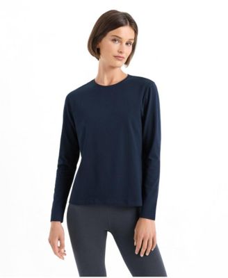 Women's Luxe Essential Crewneck Long Sleeve Tee Made with Organic Cotton