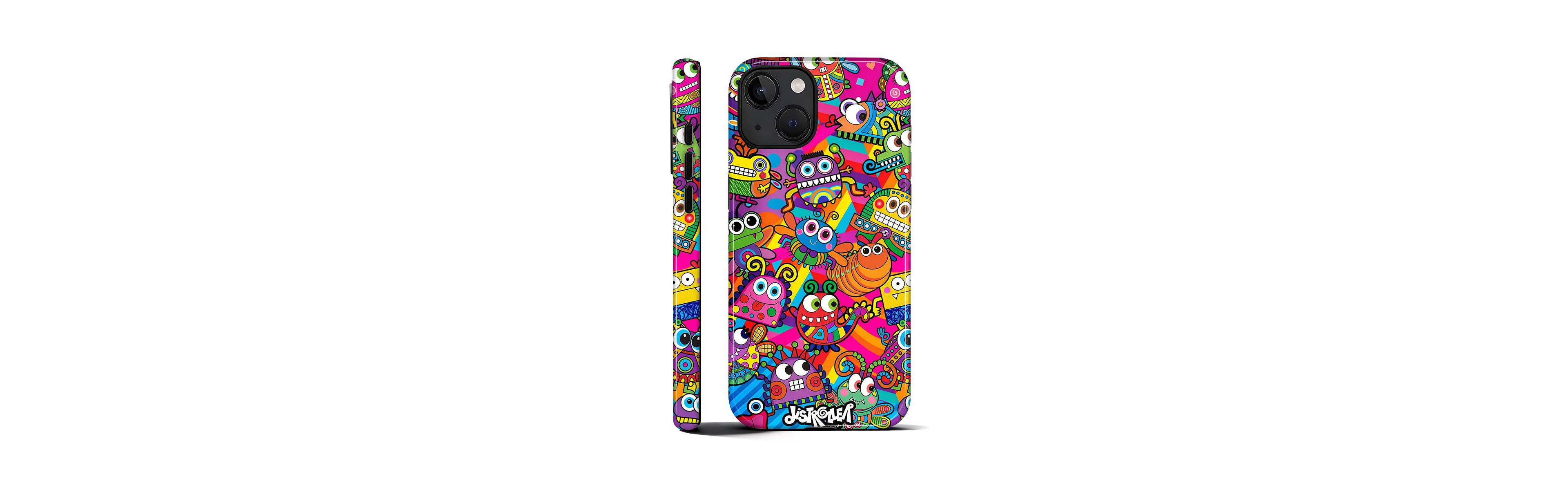Lisen Phone Case Compatible with Apple iPhone, 2-Layer Durable, Monster Party