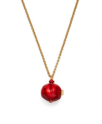 Pomegranate Locket Necklace in Gold