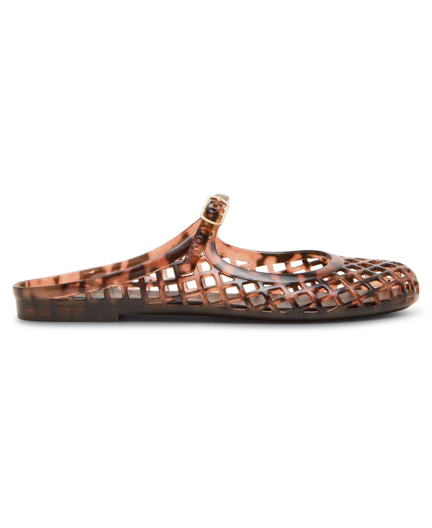 Женские балетки Madden Girl Safron Caged Jelly Mary Jane Slip-On Flats, цвет: Черепаховый — фото 2