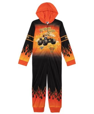 Toddler Boys Fleece Hooded One Piece