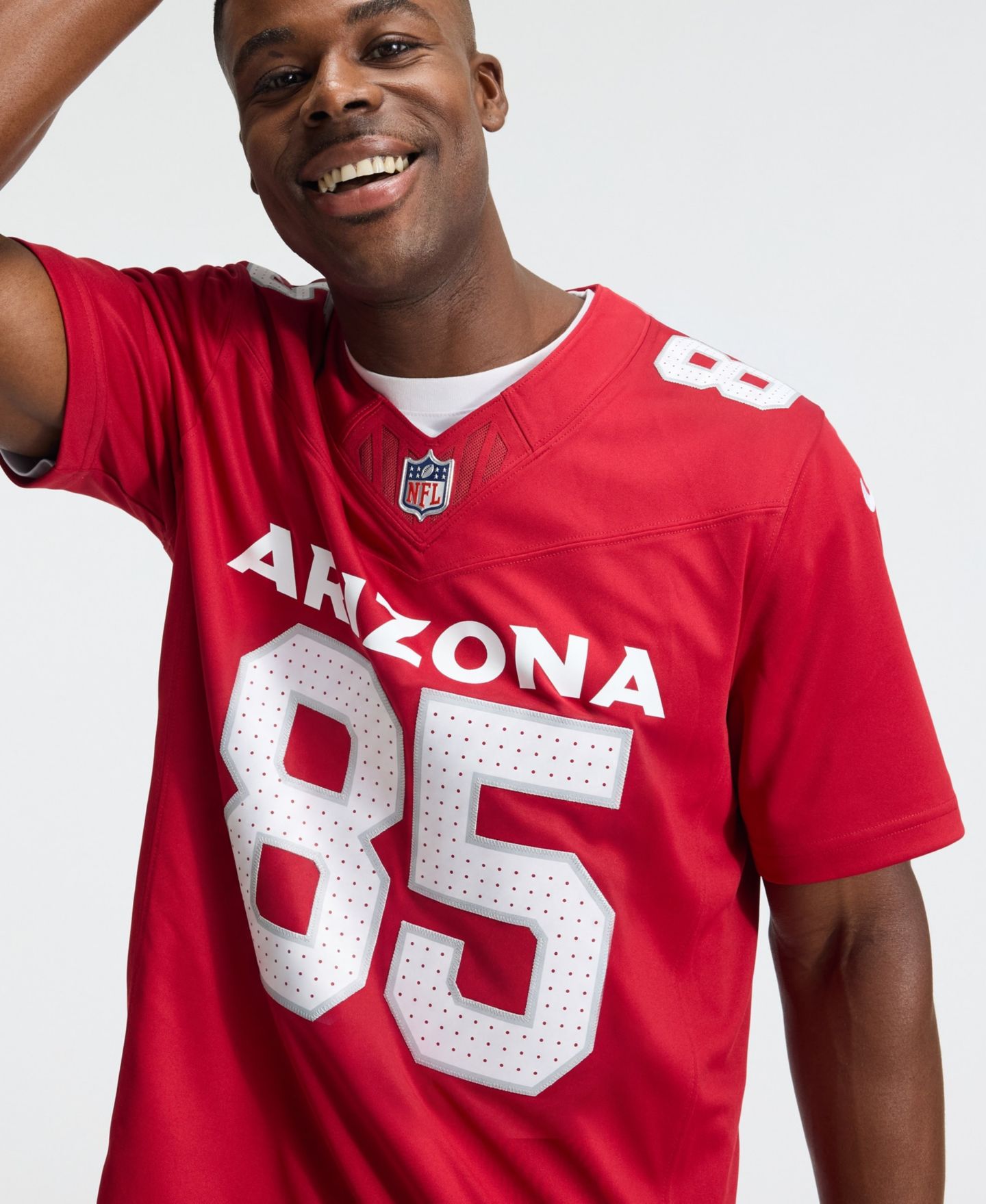 Мужской топ Nike Trey McBride Cardinal Arizona Cardinals Team Vapor F.U.S.E. Stitched Limited Jersey — фото 2