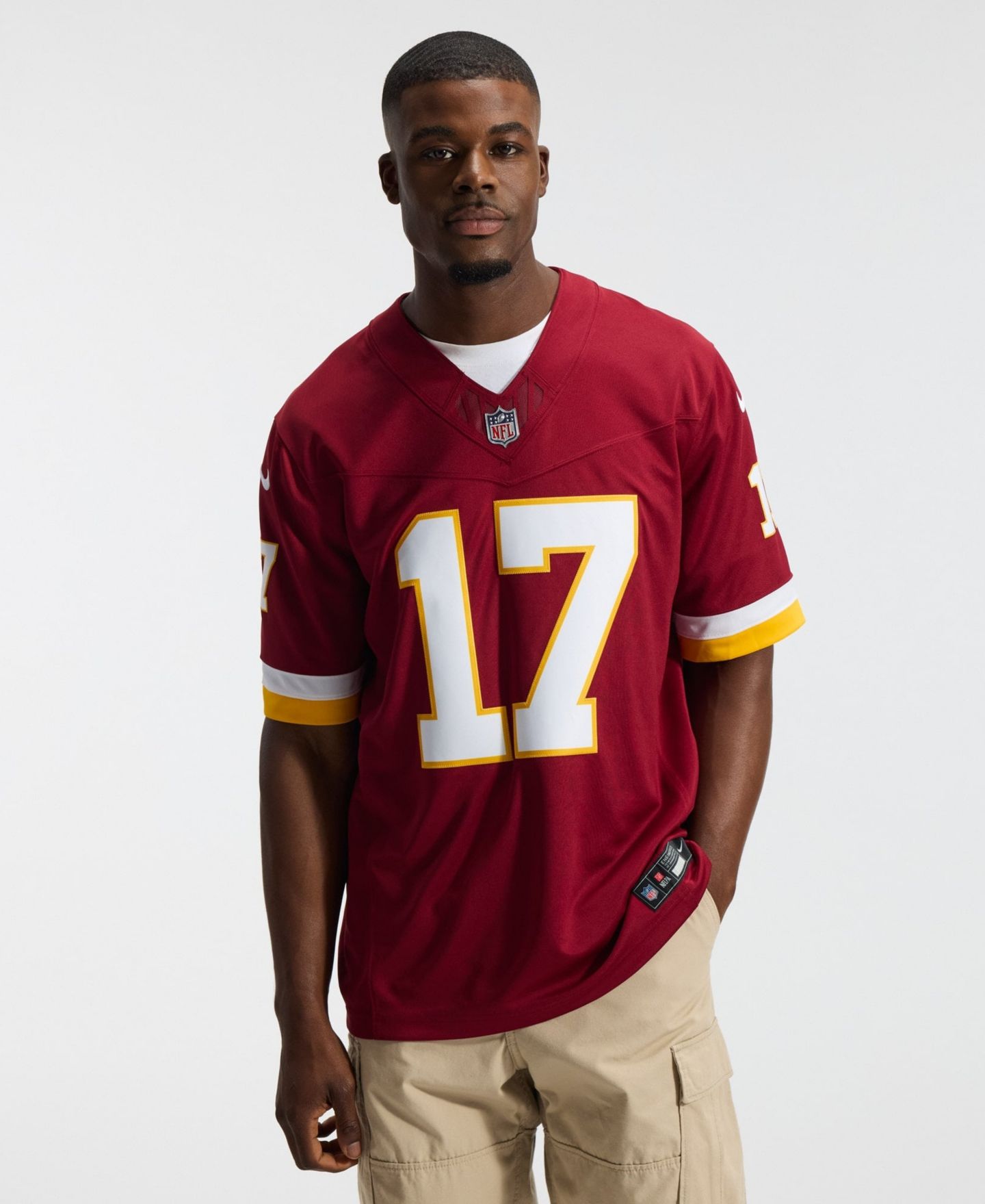 Мужской топ Nike Terry McLaurin Burgundy Washington Commanders Vapor F.U.S.E. Stitched Limited Jersey — фото 10