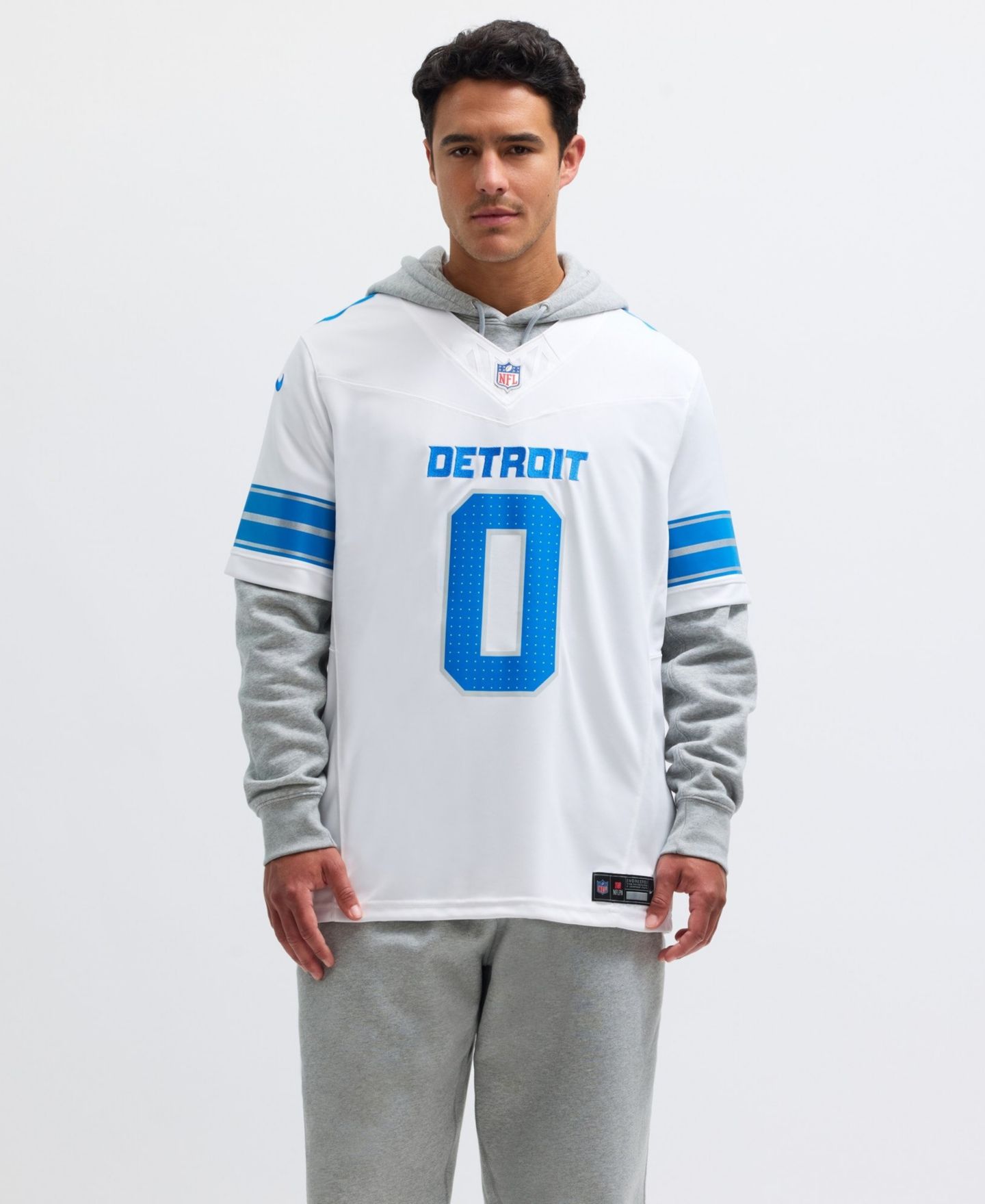 Мужское джерси Nike Jahmyr Gibbs Detroit Lions Vapor F.U.S.E. Limited, White — фото 8