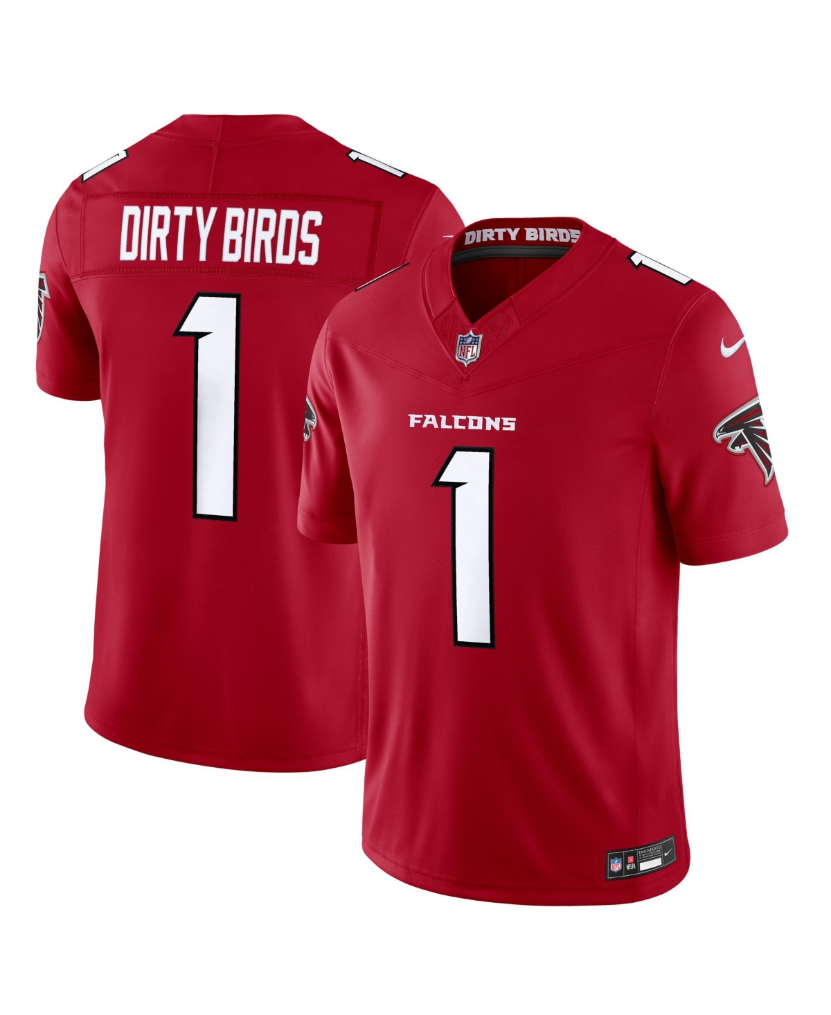 Nike Men's Dirty Birds Red Atlanta Falcons Team Vapor F.u.s.e. Stitched Limited Jersey