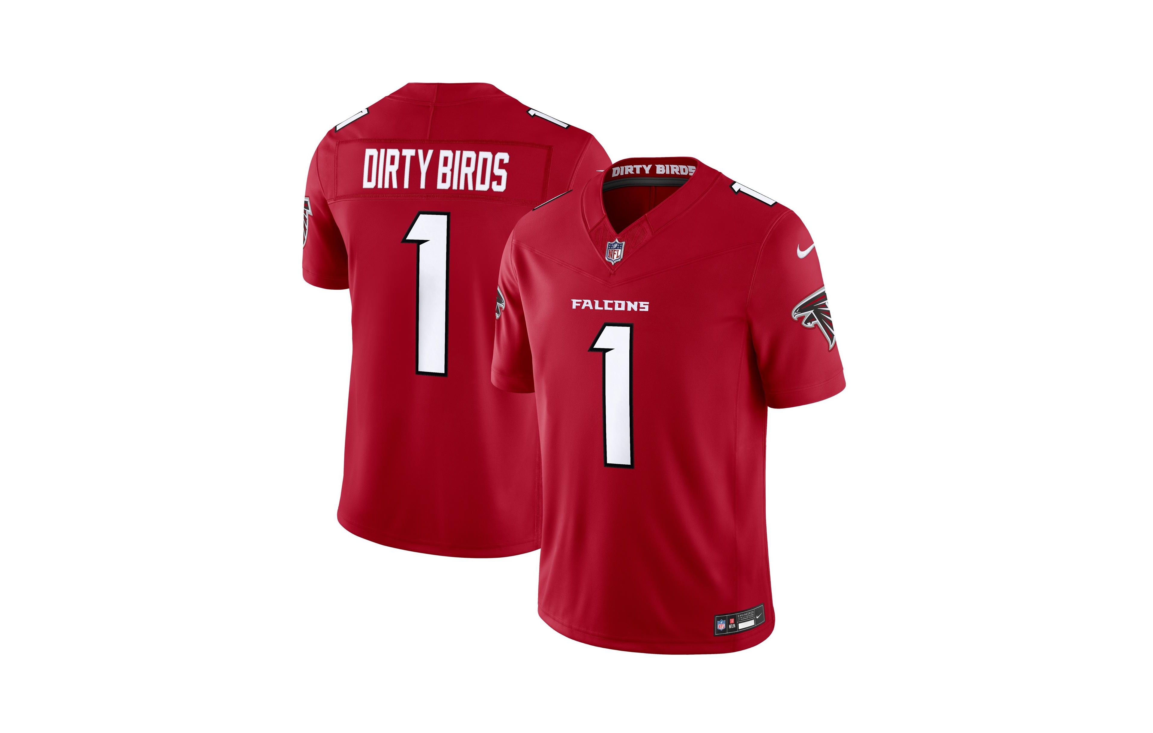 Nike Men's Dirty Birds Red Atlanta Falcons Team Vapor F.u.s.e. Stitched Limited Jersey