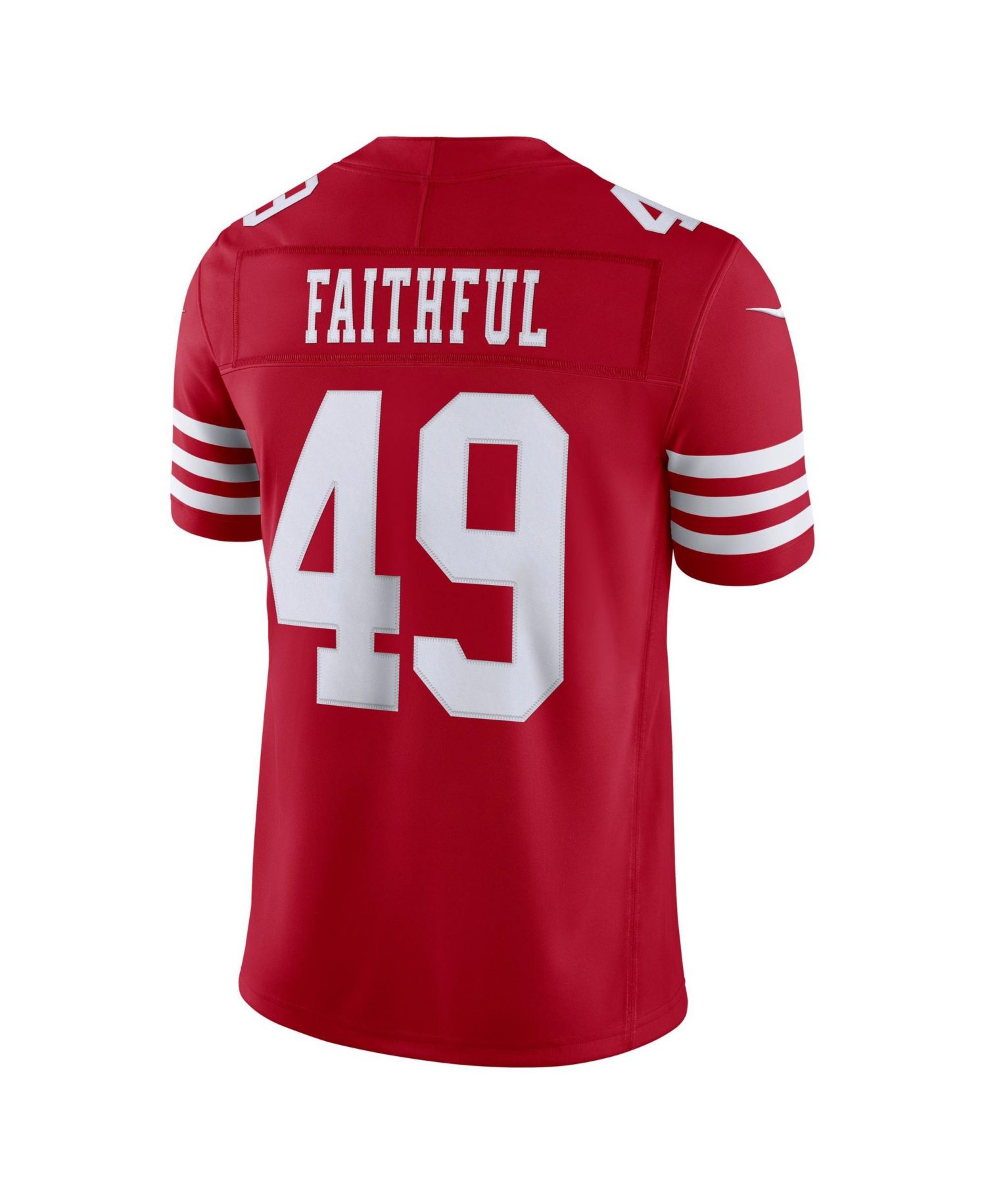 Men's The Faithful Scarlet San Francisco 49ers Vapor F.U.S.E. Stitched Limited Jersey