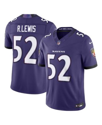 Men's Ray Lewis Purple Baltimore Ravens Vapor F.U.S.E. Stitched Retired Limited Jersey