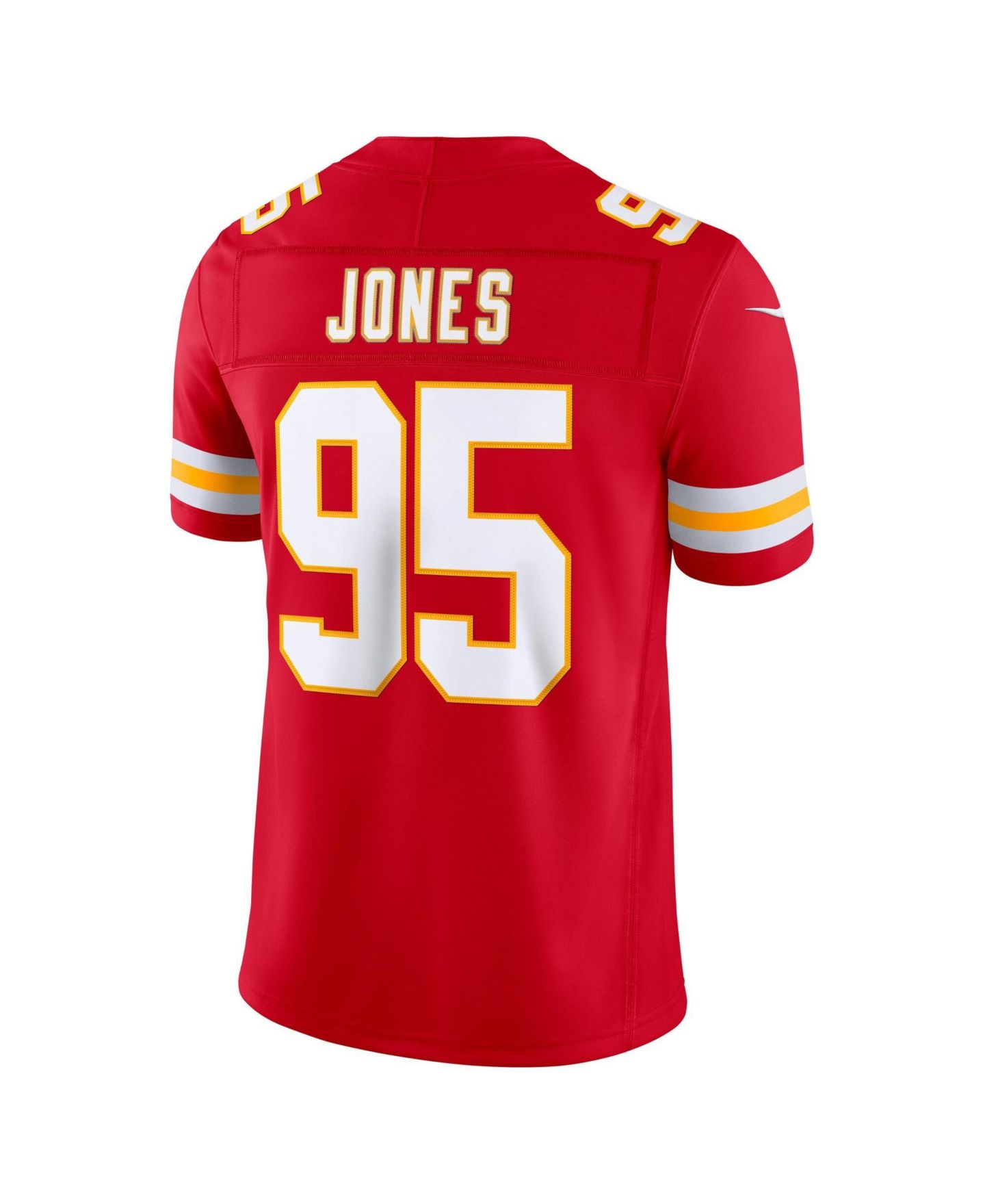 Мужской топ Nike Chris Jones Red Kansas City Chiefs Vapor F.U.S.E. Stitched Limited Jersey — фото 3