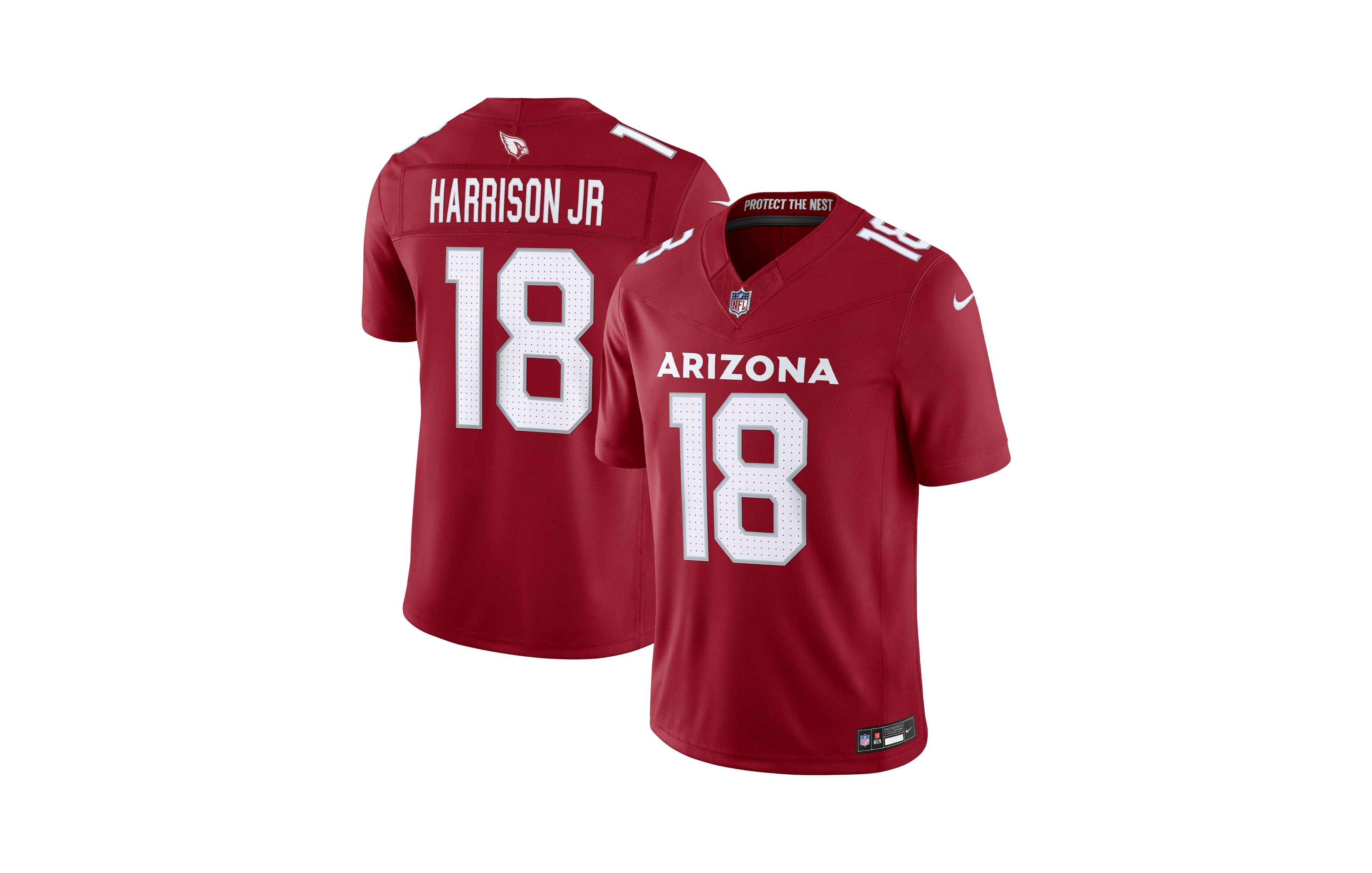 Nike Men's Marvin Harrison Jr. Cardinal Arizona Cardinals Vapor F.u.s.e. Stitched Limited Jersey