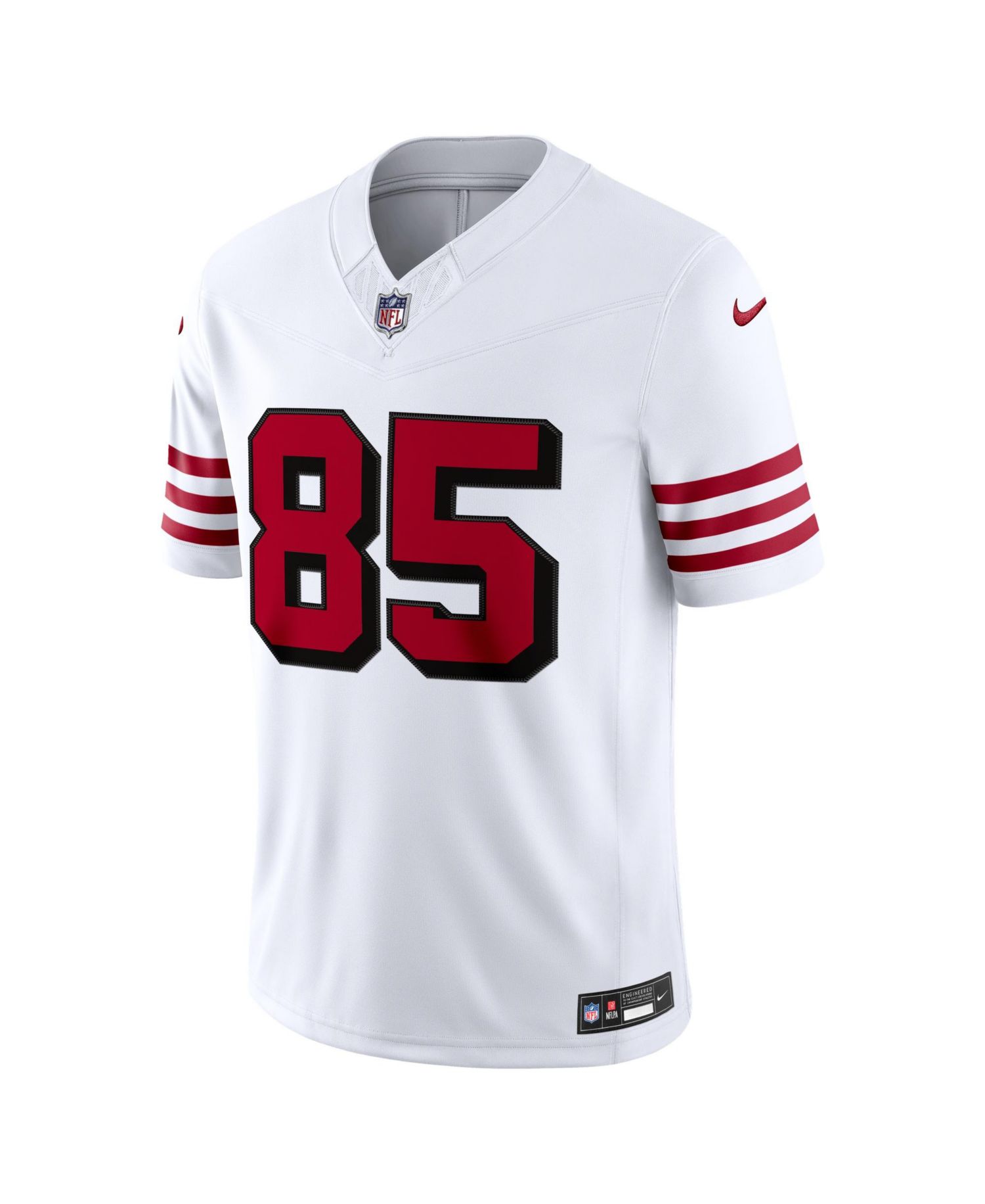 Men's George Kittle White San Francisco 49ers Alternate Vapor F.U.S.E. Stitched Limited Jersey