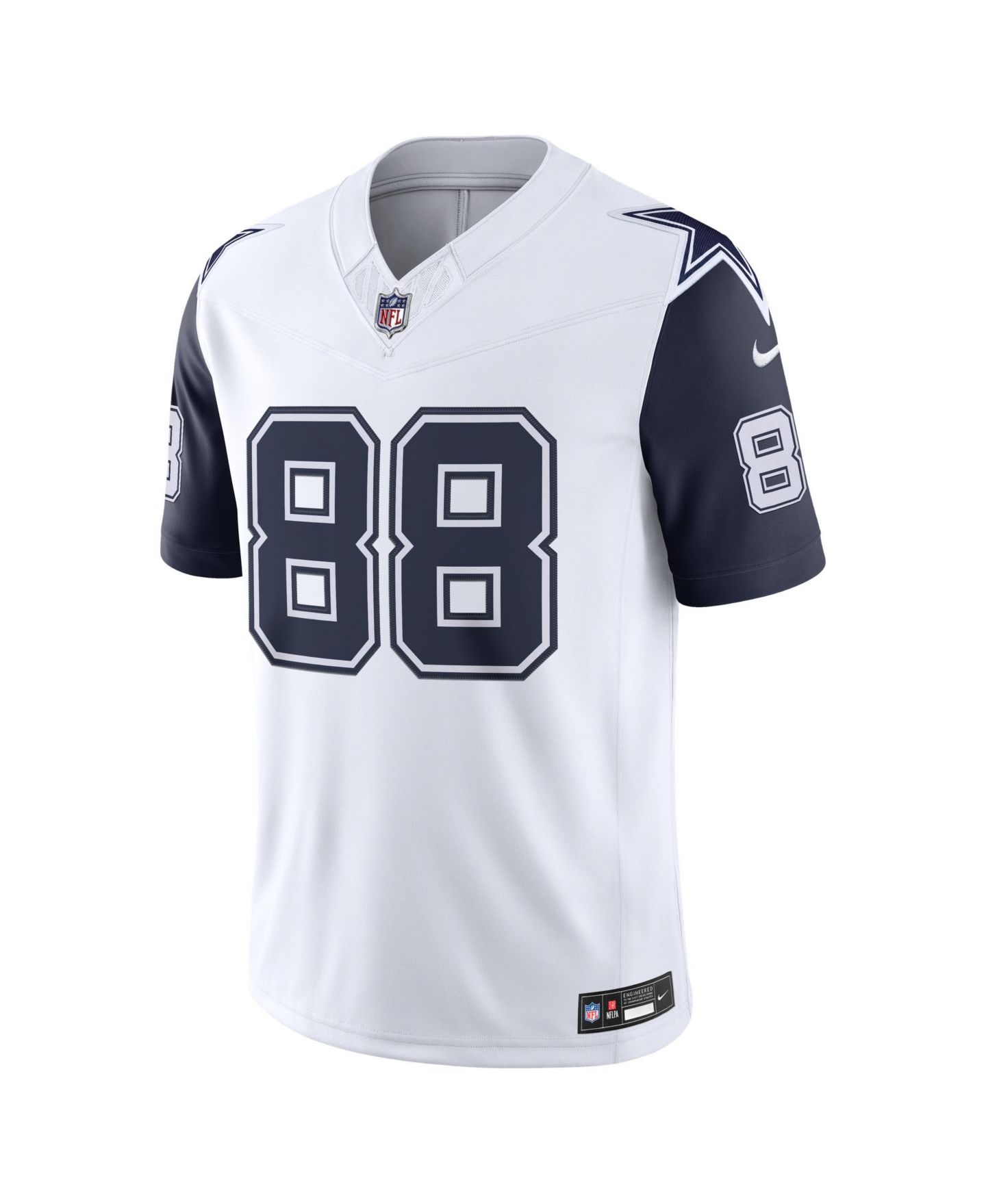 Мужской топ Nike CeeDee Lamb White Dallas Cowboys Alternate Vapor F.U.S.E. Stitched Limited Jersey — фото 2