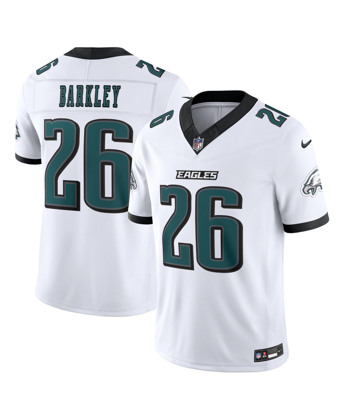 Nike Men's Saquon Barkley White Philadelphia Eagles Vapor F.u.s.e. Stitched Limited Jersey