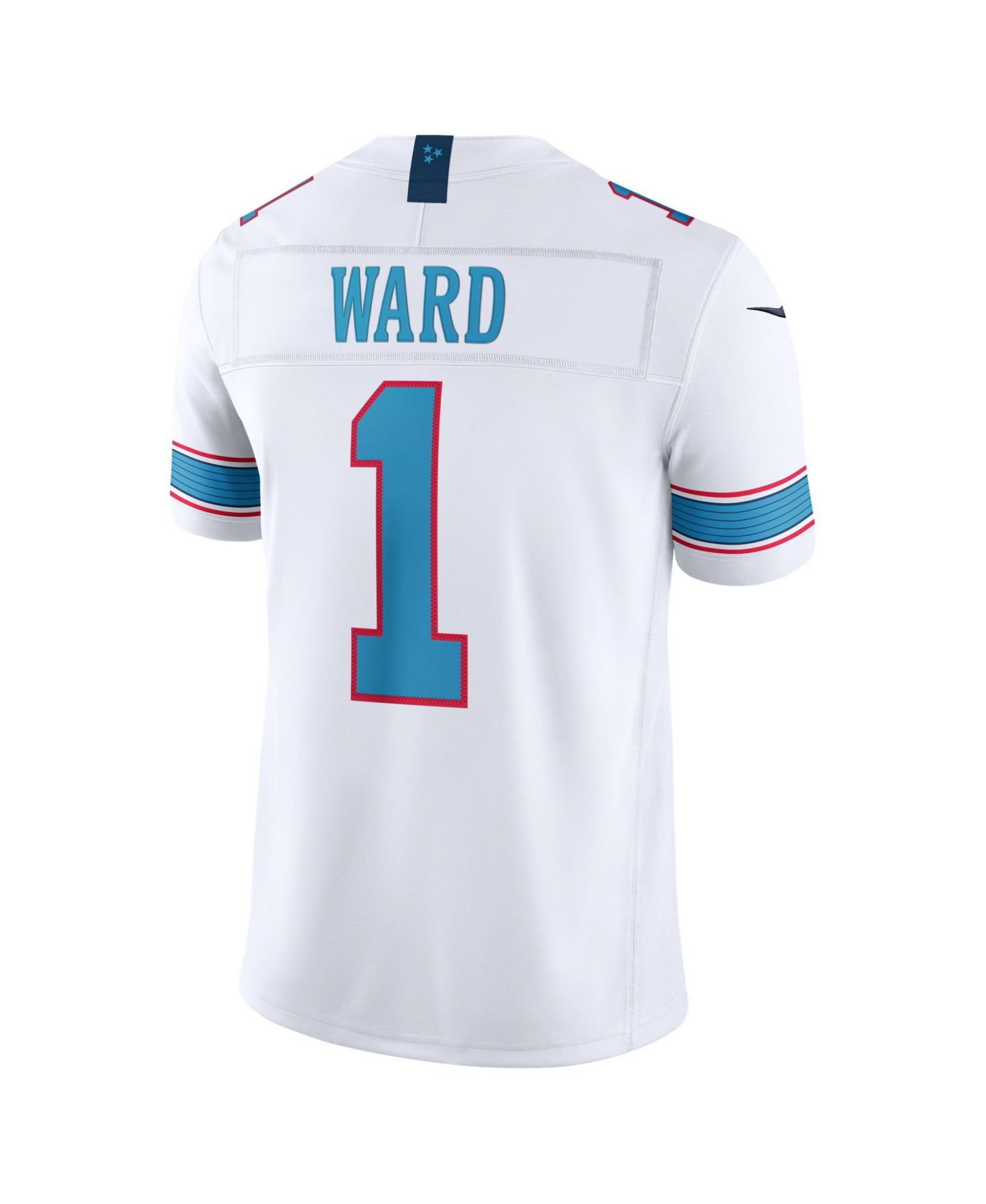 Мужской топ Nike Cameron Ward White Tennessee Titans Vapor F.U.S.E. Sewn Down Limited Jersey — фото 13
