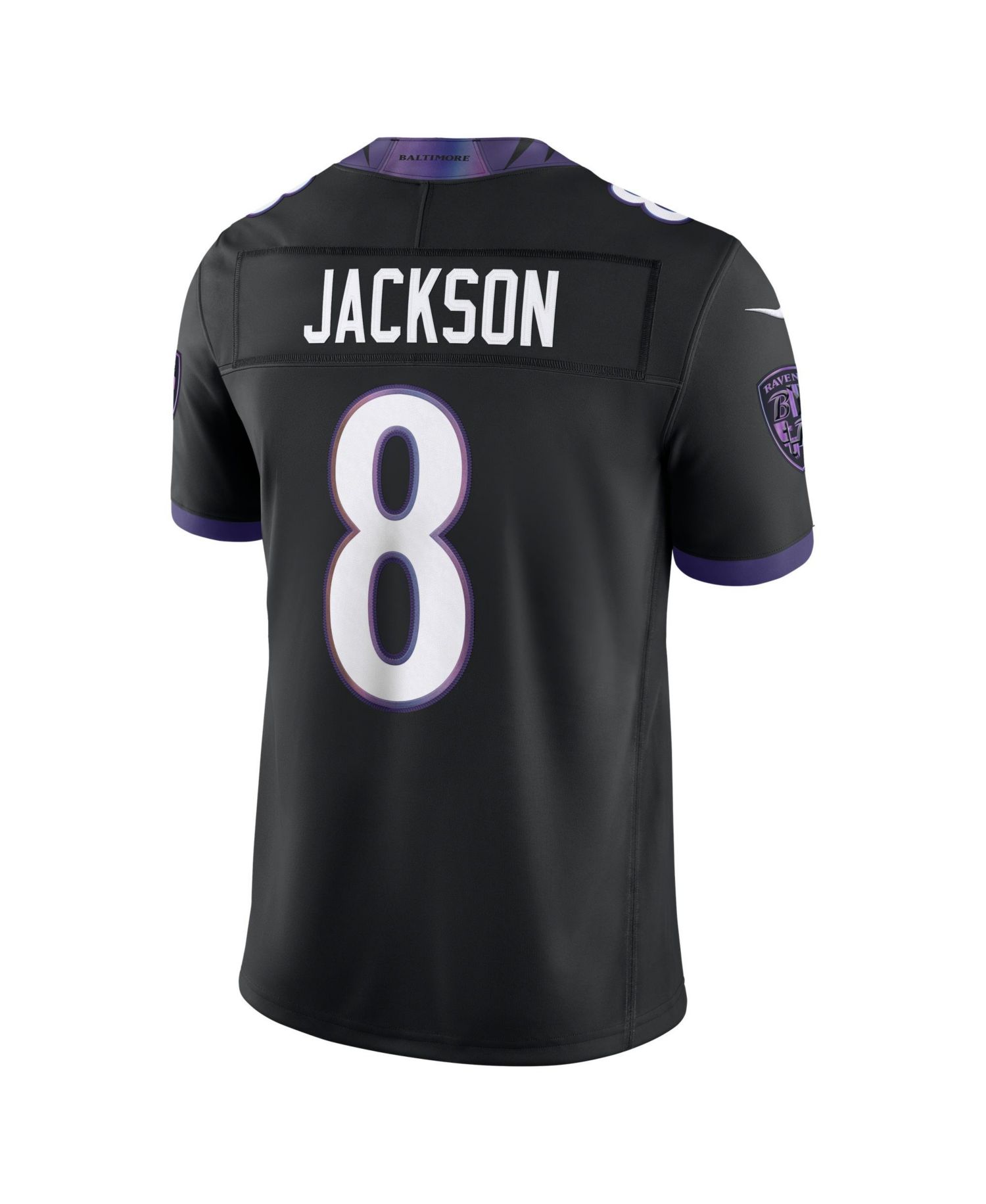 Men's Lamar Jackson Black Baltimore Ravens Alternate Vapor F.U.S.E. Stitched Limited Jersey