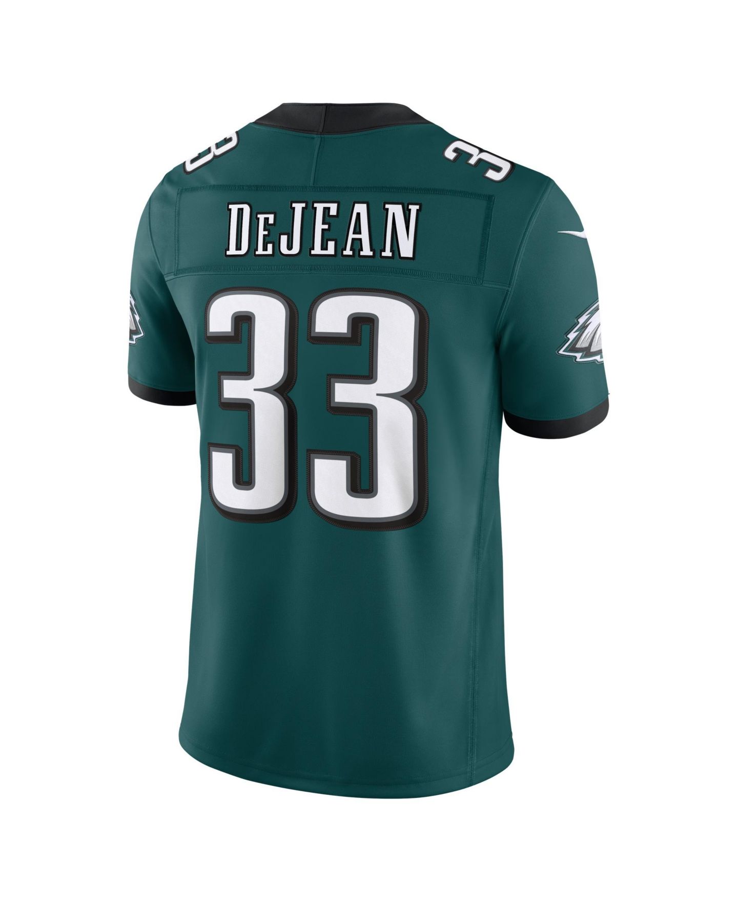 Мужской топ Nike Cooper DeJean Midnight Green Philadelphia Eagles Vapor F.U.S.E. Stitched Limited Jersey — фото 9