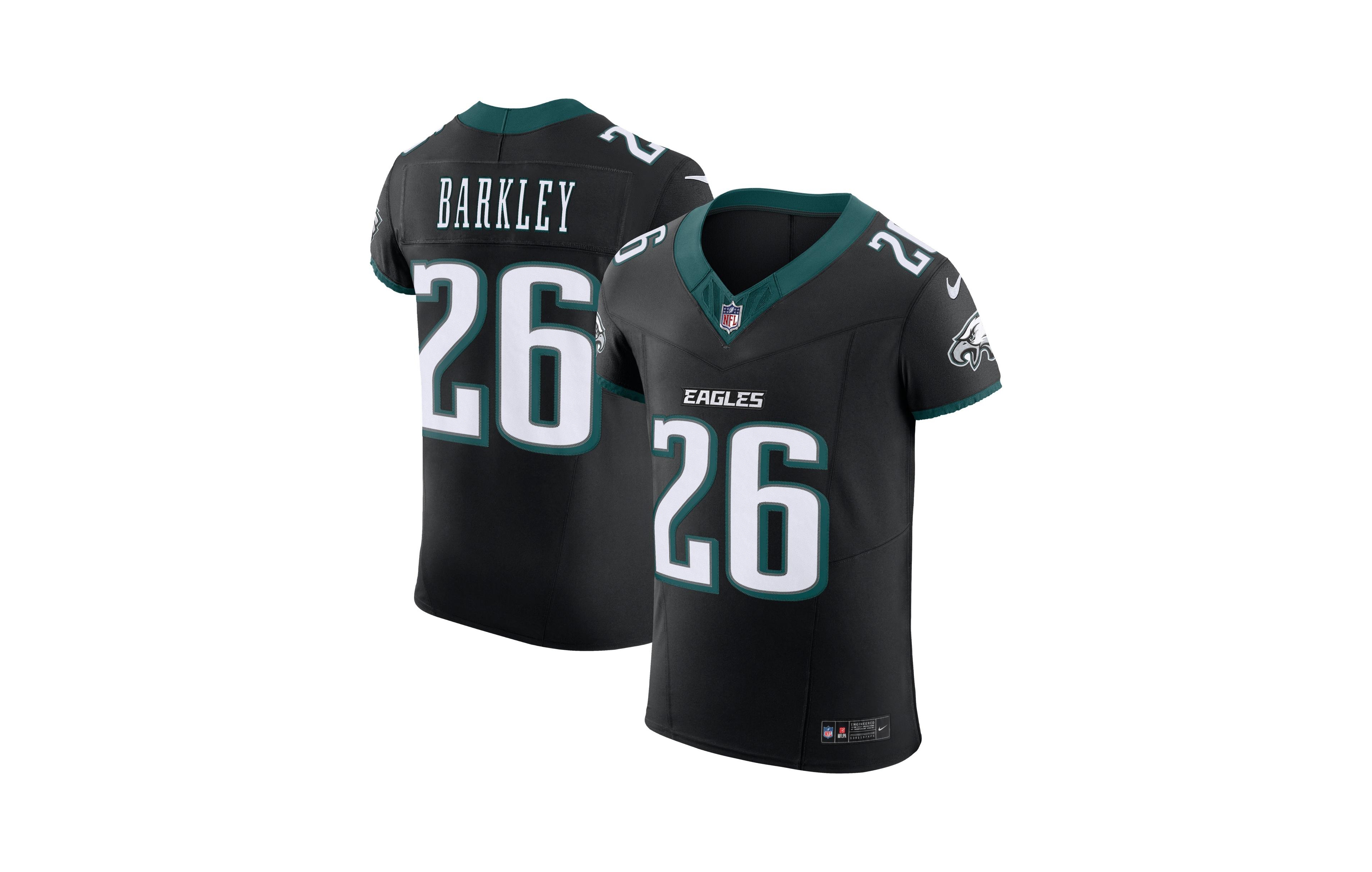Nike Men's Philadelphia Eagles Saquon Barkley Vapor F.u.s.e. V-Neck Jersey