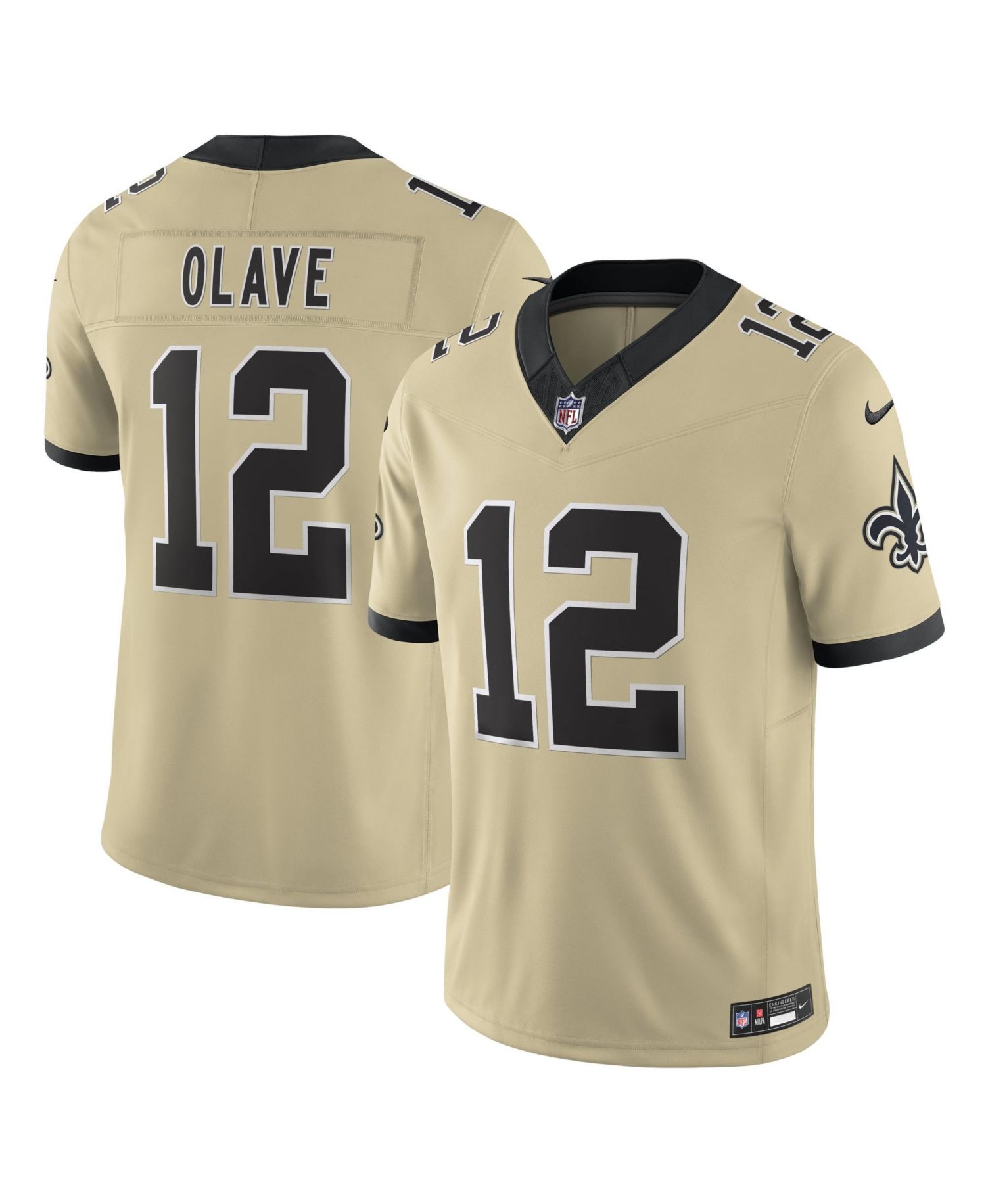 Men's Chris Olave Gold New Orleans Saints Gameday Golds Alternate Vapor F.U.S.E. Limited Jersey