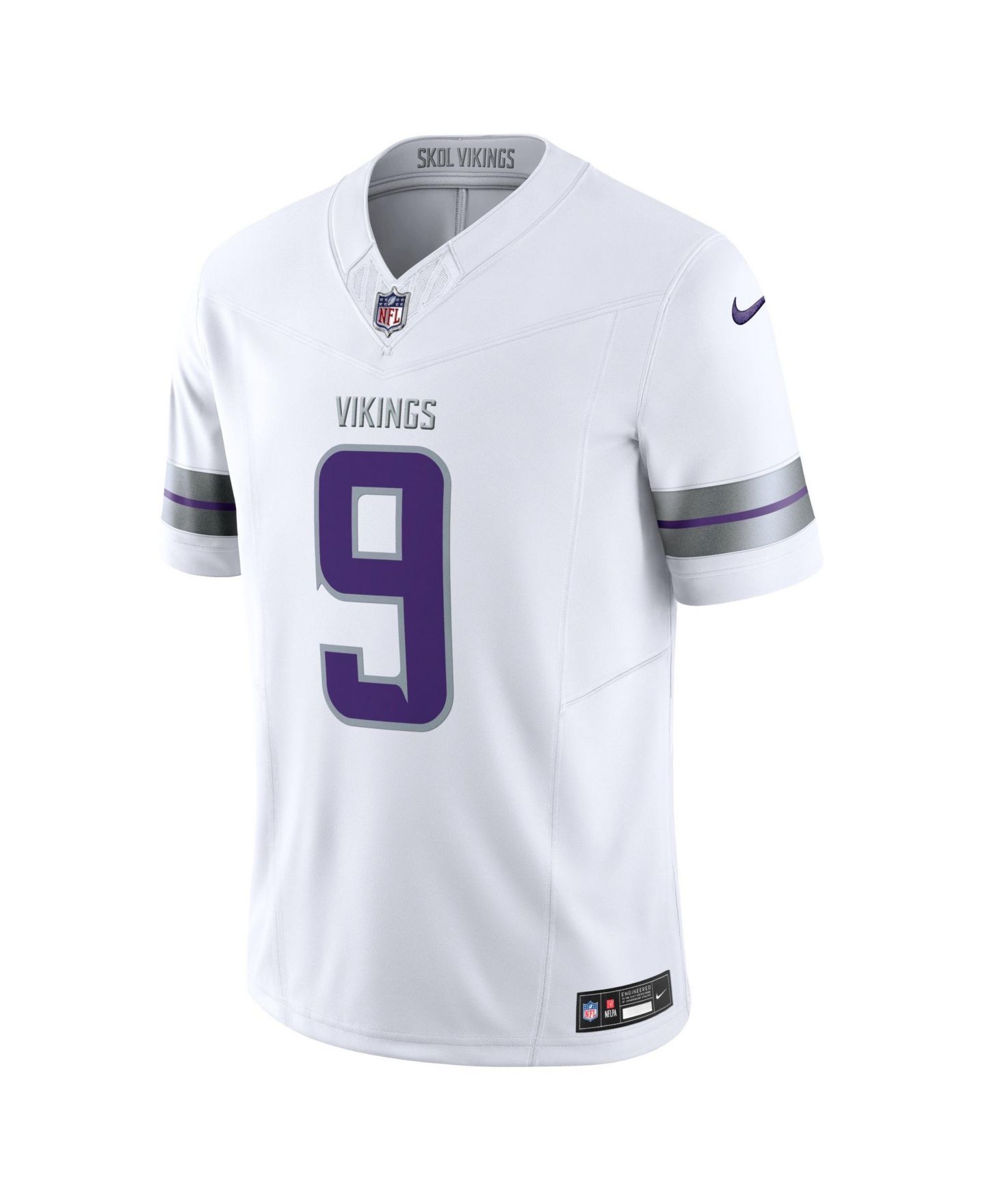 Мужской топ Nike J.J. McCarthy White Minnesota Vikings Vapor F.U.S.E. Limited Jersey — фото 4