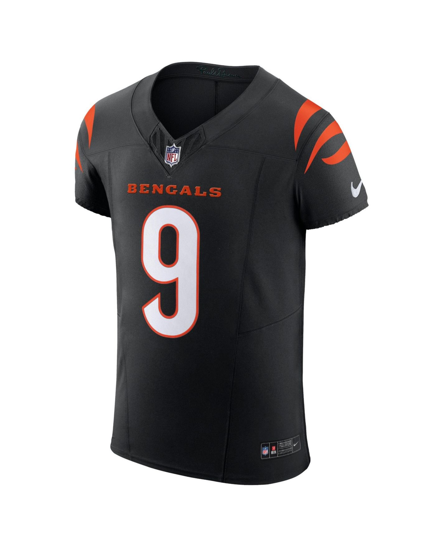 Мужской топ Nike Joe Burrow Black Cincinnati Bengals Vapor F.U.S.E. Elite Jersey — фото 2