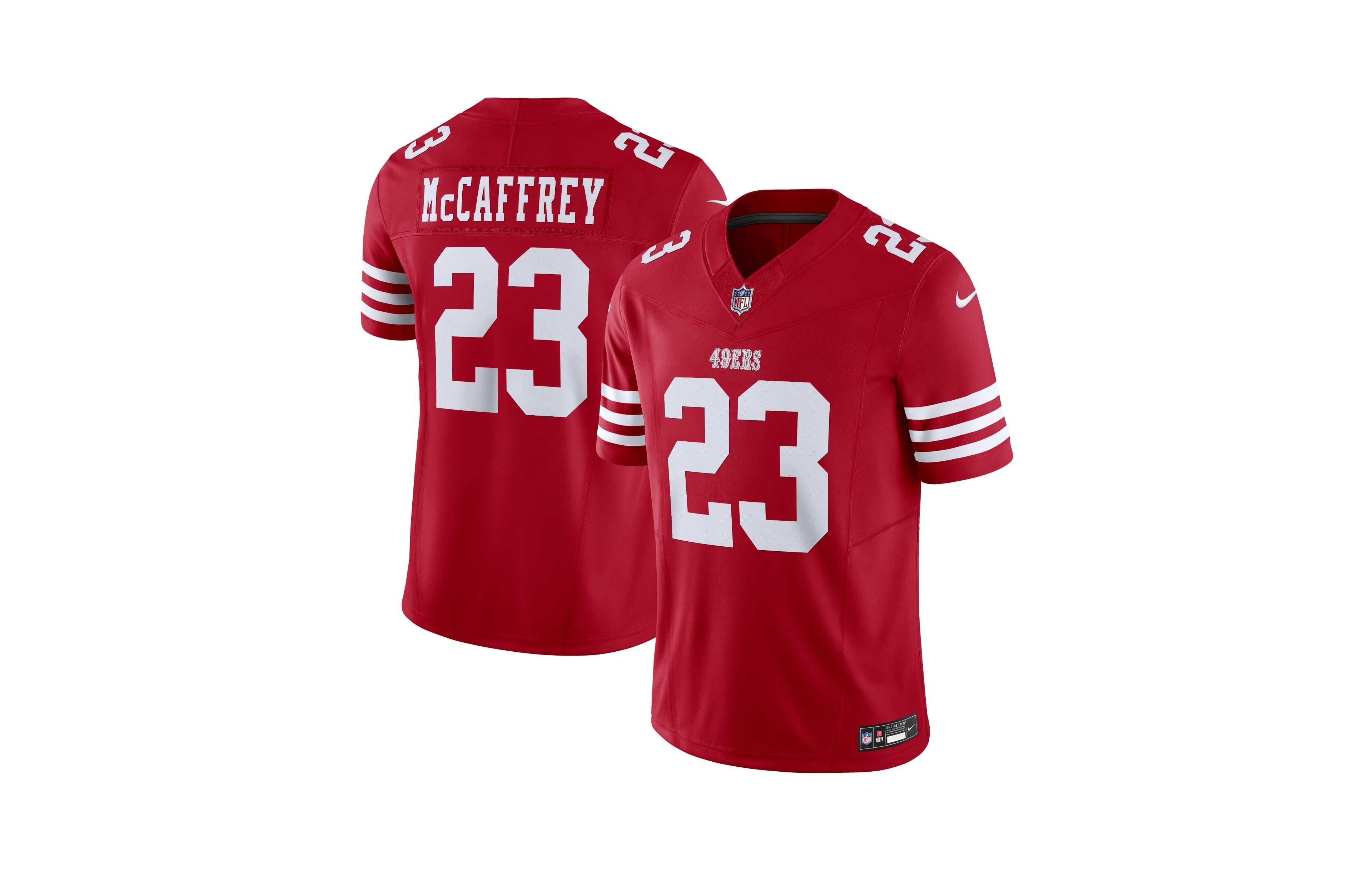 Nike Men's Christian McCaffrey San Francisco 49ers Vapor F.u.s.e. Limited Jersey