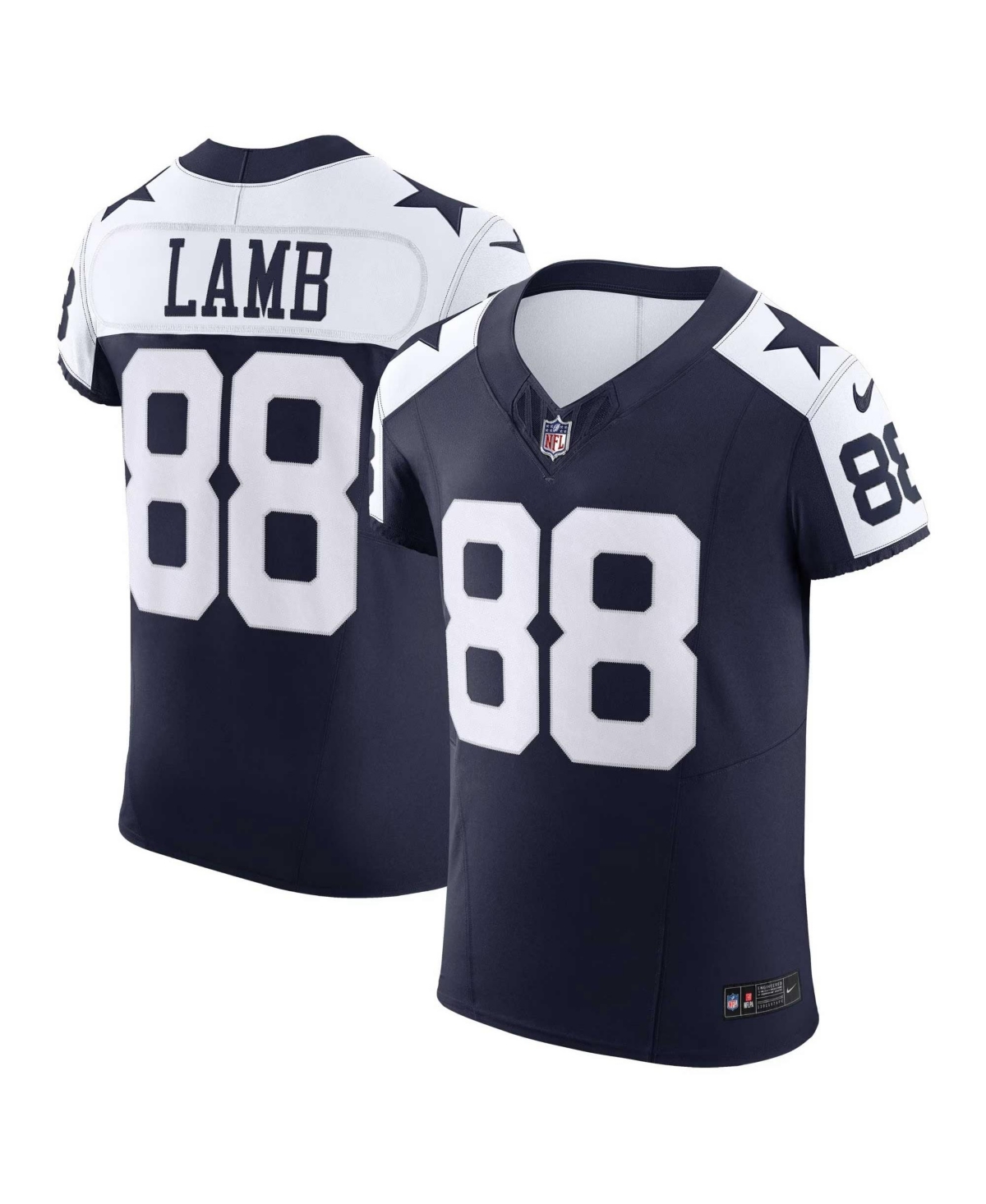 Men's Nike CeeDee Lamb Navy Dallas Cowboys Alternate Vapor F.U.S.E. Elite Jersey